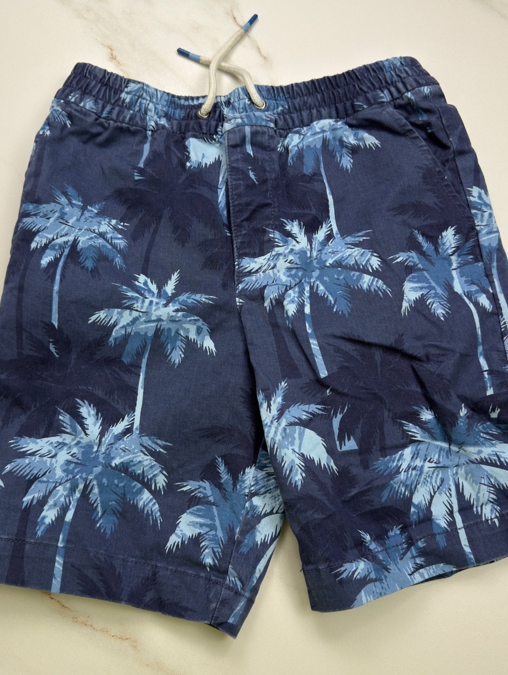 GAP Navy Palm Tree Shorts - Boys Large